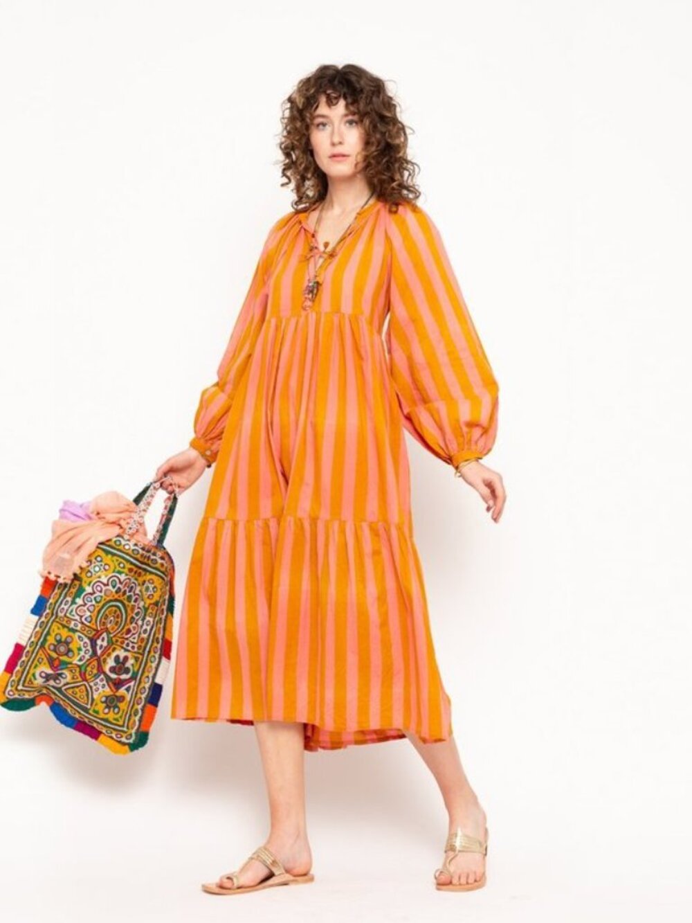 Matta Jaya Riviera dress in peach & pink. Size S. Brand new. Sold out online. - Picture 4 of 5